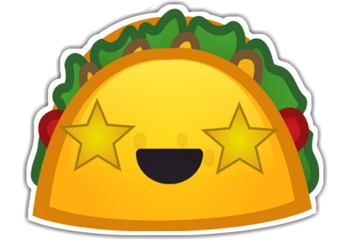 Mexican Taco Gourmet Food Stickers Telegram Sticker #9 - Mexican Taco Gourmet Food Stickers #9
