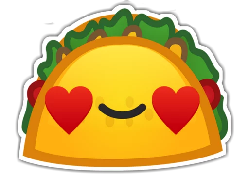 Mexican Taco Gourmet Food Stickers Telegram Sticker #11 - Mexican Taco Gourmet Food Stickers #11