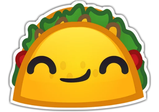 Mexican Taco Gourmet Food Stickers Telegram Sticker #14 - Mexican Taco Gourmet Food Stickers #14