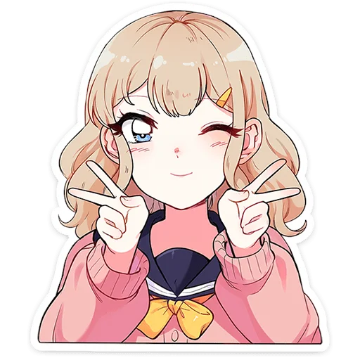 Usami Schoolgirl Telegram Sticker #3 - Usami Schoolgirl #3