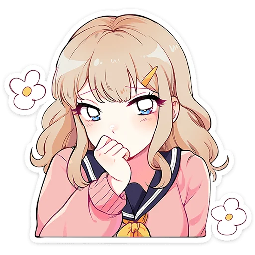 Usami Schoolgirl Telegram Sticker #5 - Usami Schoolgirl #5