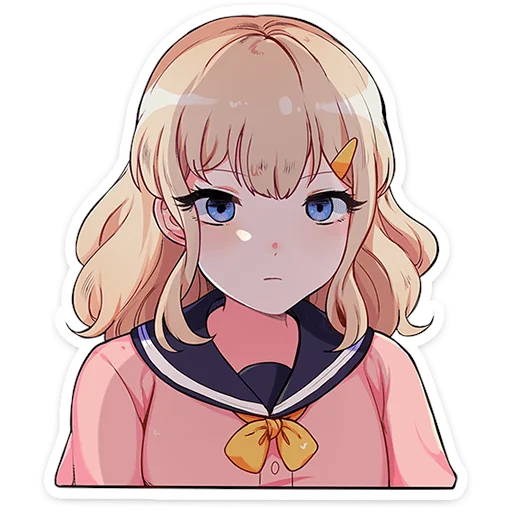 Usami Schoolgirl Telegram Sticker #8 - Usami Schoolgirl #8