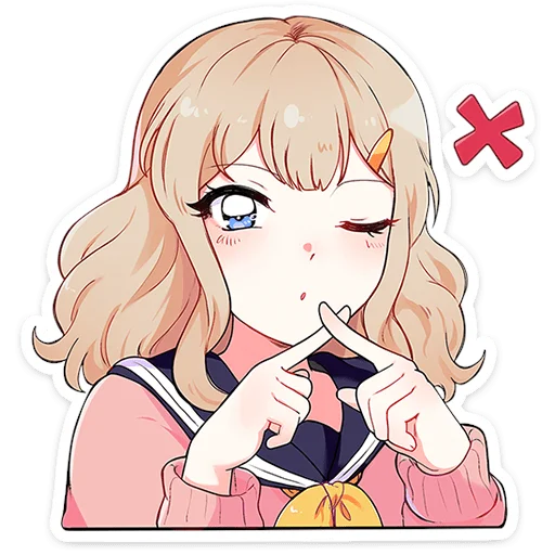 Usami Schoolgirl Telegram Sticker #13 - Usami Schoolgirl #13