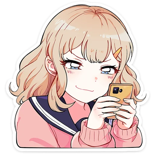 Usami Schoolgirl Telegram Sticker #21 - Usami Schoolgirl #21