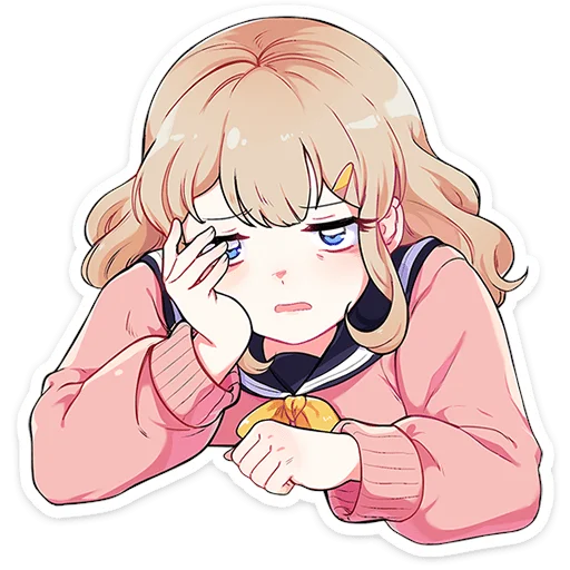 Usami Schoolgirl Telegram Sticker #24 - Usami Schoolgirl #24