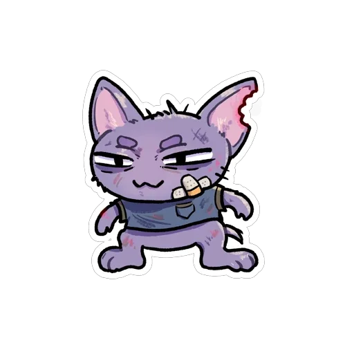 Vyzhivalkins Hardworking Office Cat Stickers Telegram Sticker #3 - Vyzhivalkins Hardworking Office Cat Stickers #3
