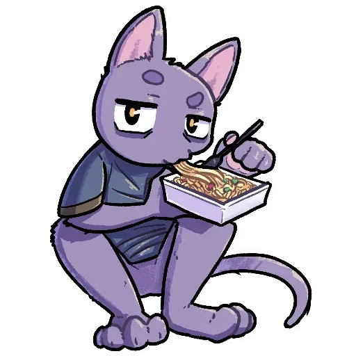 Vyzhivalkins Hardworking Office Cat Stickers Telegram Sticker #7 - Vyzhivalkins Hardworking Office Cat Stickers #7