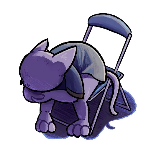 Vyzhivalkins Hardworking Office Cat Stickers Telegram Sticker #12 - Vyzhivalkins Hardworking Office Cat Stickers #12
