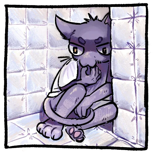 Vyzhivalkins Hardworking Office Cat Stickers Telegram Sticker #18 - Vyzhivalkins Hardworking Office Cat Stickers #18