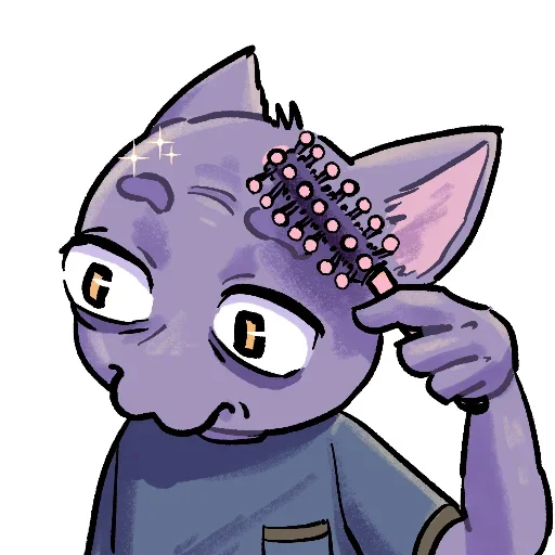 Vyzhivalkins Hardworking Office Cat Stickers Telegram Sticker #25 - Vyzhivalkins Hardworking Office Cat Stickers #25