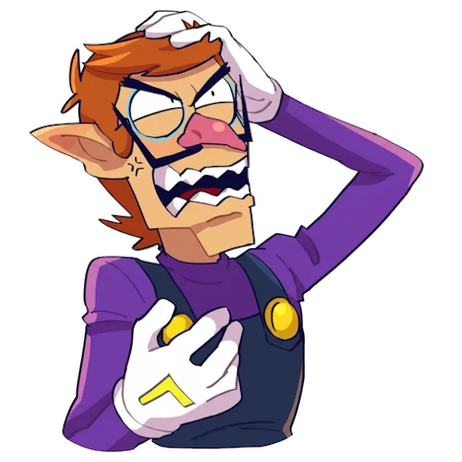 Waluigi with Glasses