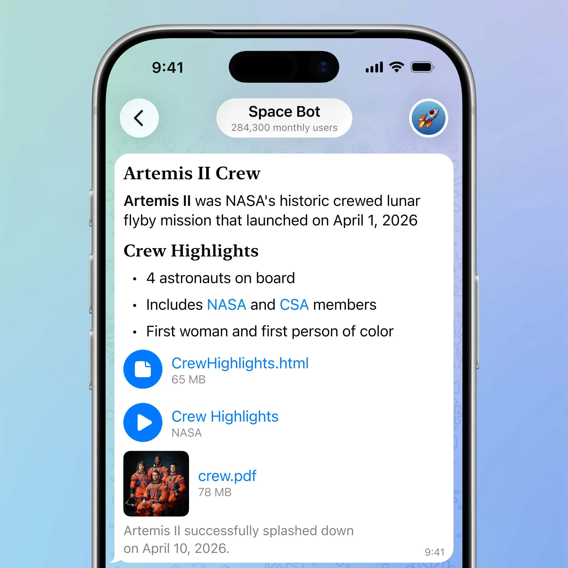 Inline Documents in Messages