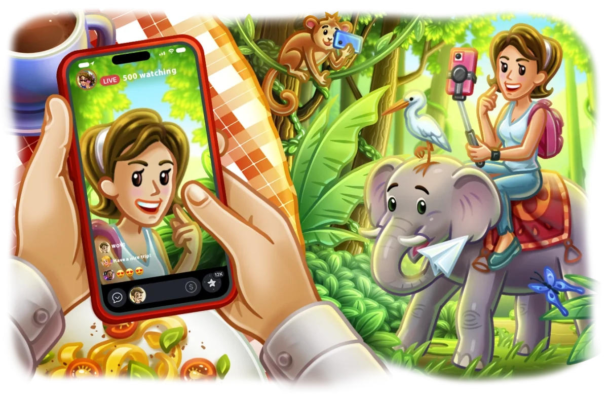 Live Stories, Repeated Messages, Auctions for Gifts and More