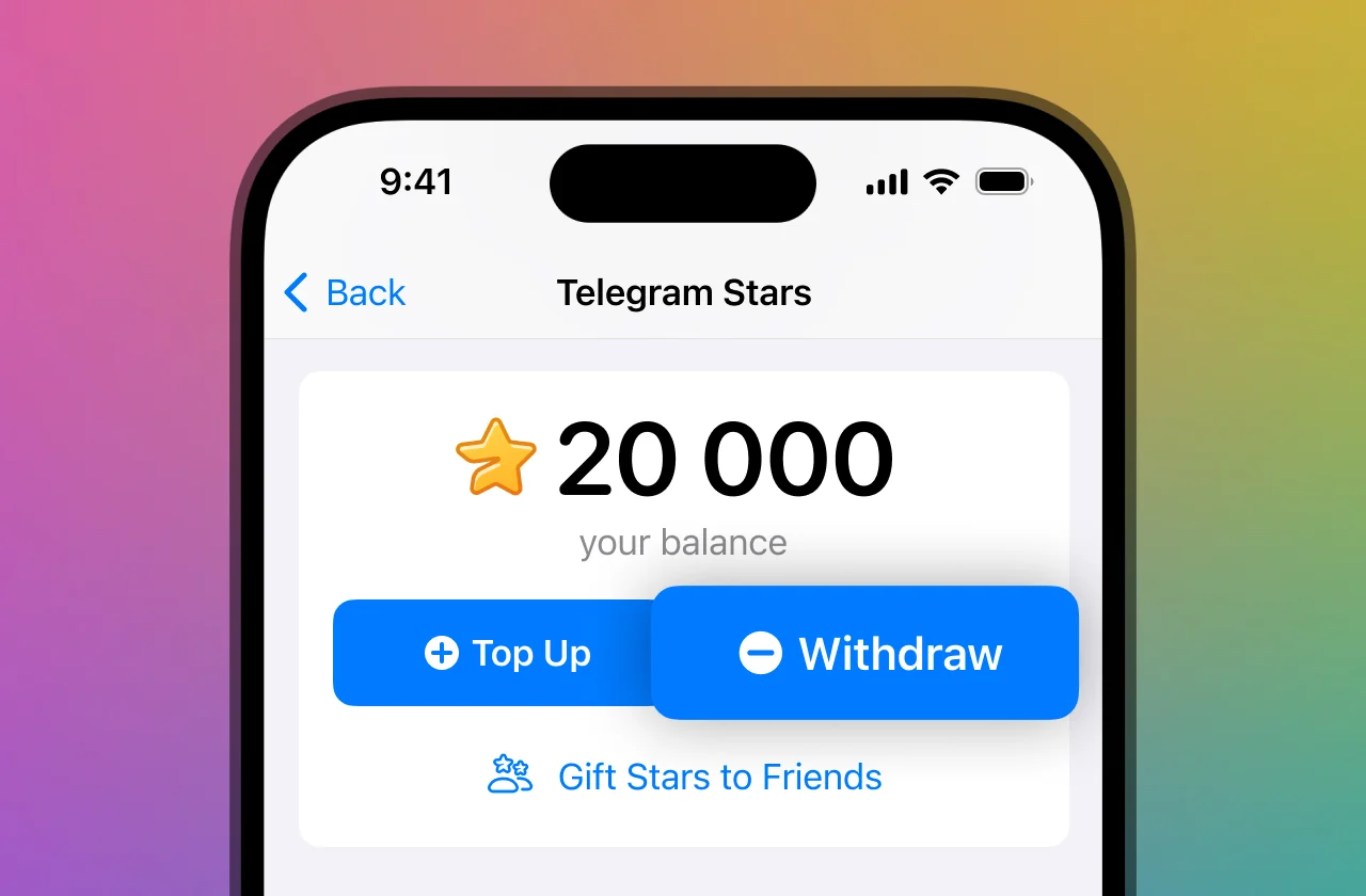 Withdraw Stars via Fragment