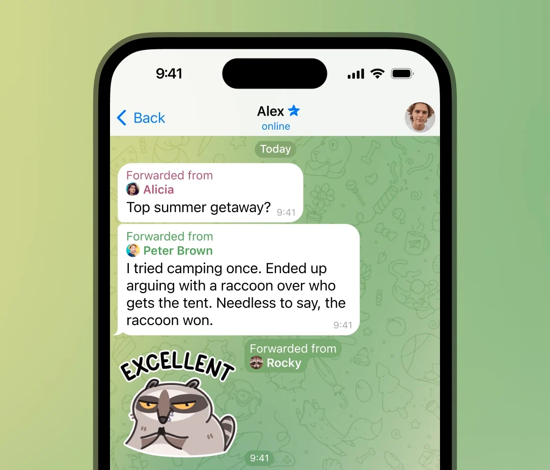 Profile Pictures in Forwarded Messages
