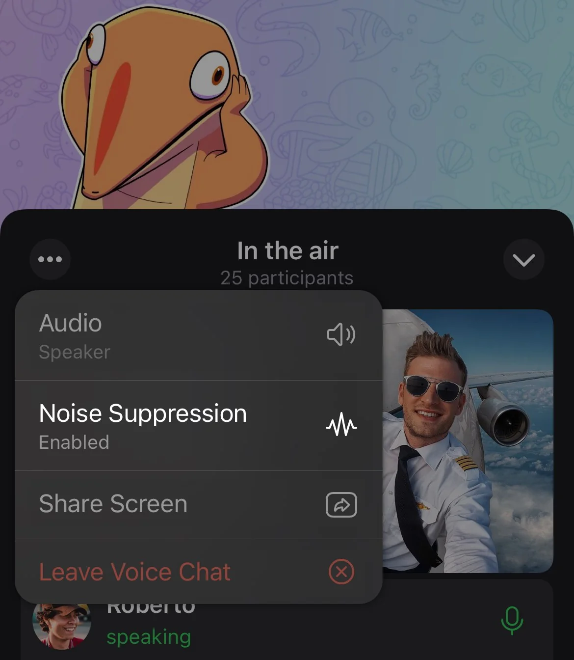Noise suppression settings