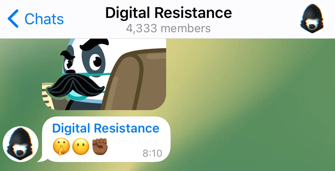 Post from an anonymous admin in a group