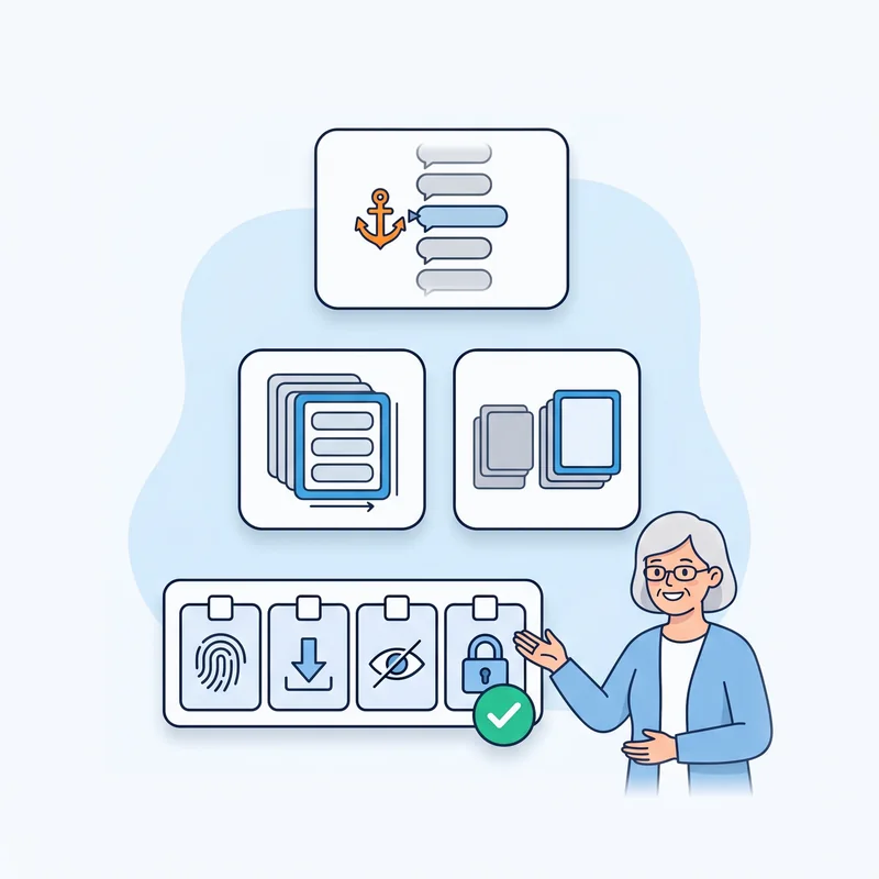 Pagination in the Telegram API: offset and hash — at a glance illustration