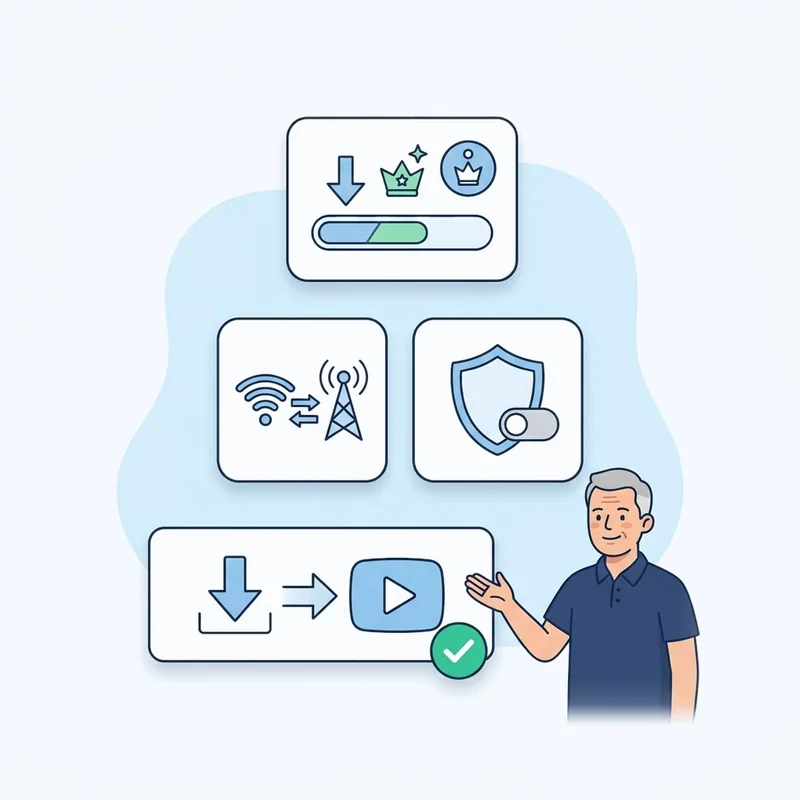 Slow Telegram Downloads and Videos That Keep Pausing — at a glance illustration