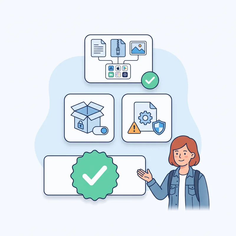 Received Telegram File Won't Open: APK, Documents, Archives — at a glance illustration
