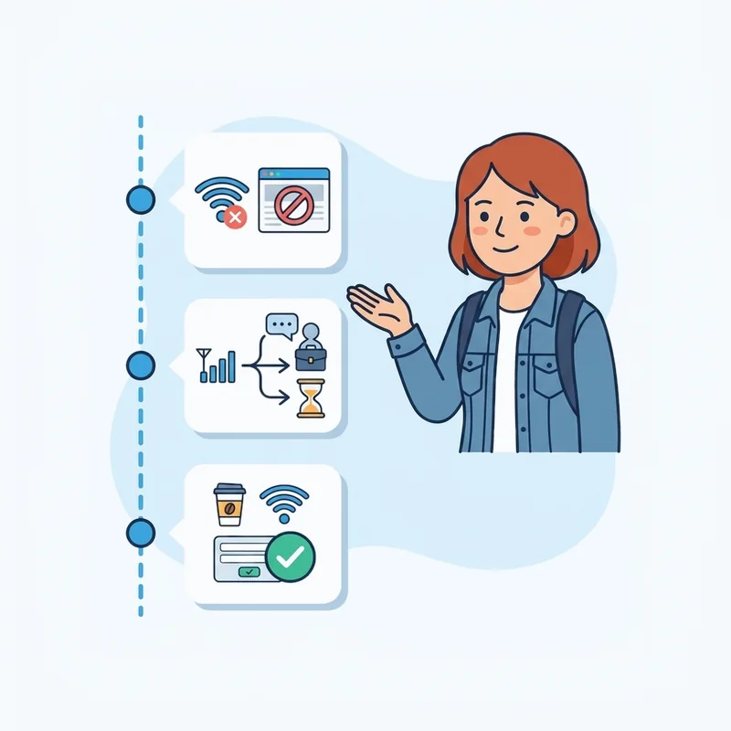 Telegram Not Working on a School or Office Network — at a glance illustration