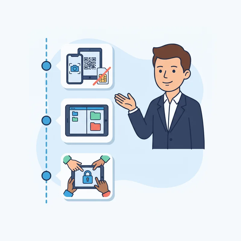 Using Telegram on a Tablet or Foldable — at a glance illustration