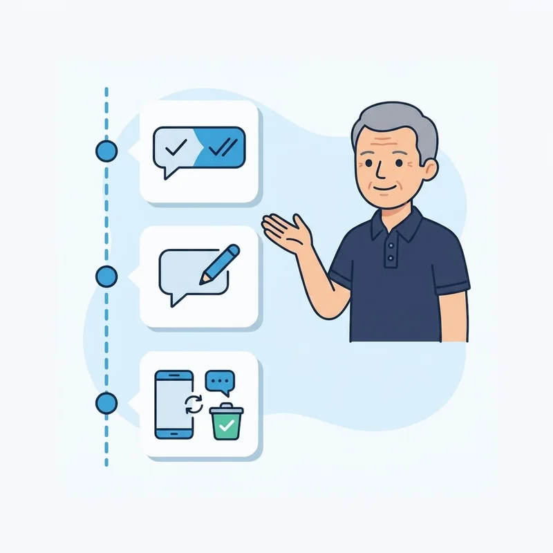 How to Send, Edit and Delete a Message on Telegram — at a glance illustration