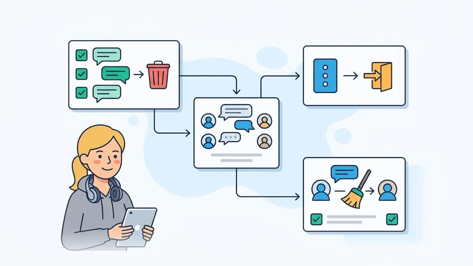 Leaving Telegram Groups and Channels, and Clearing History