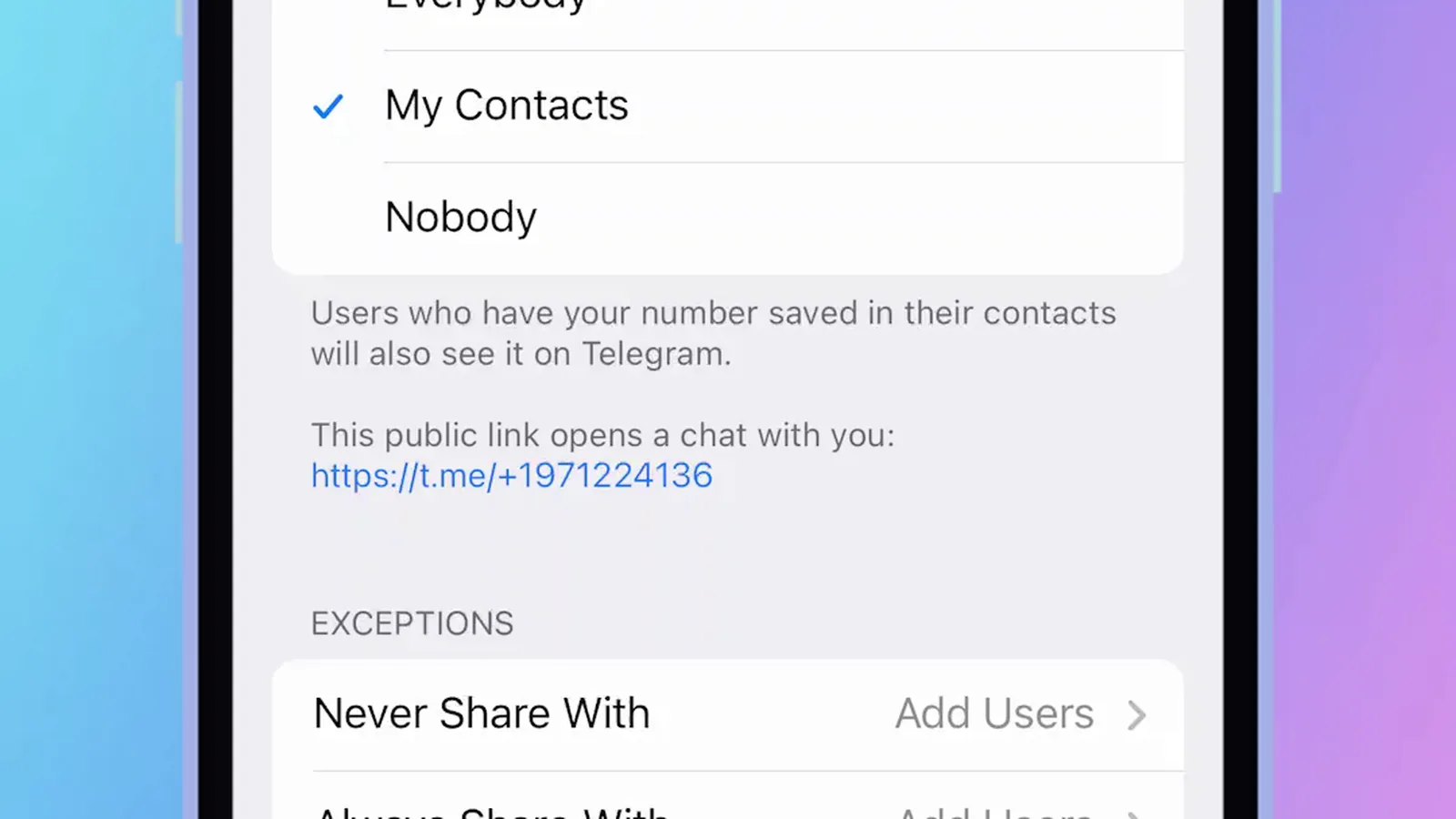 How to Create a Telegram Link to a Phone Number