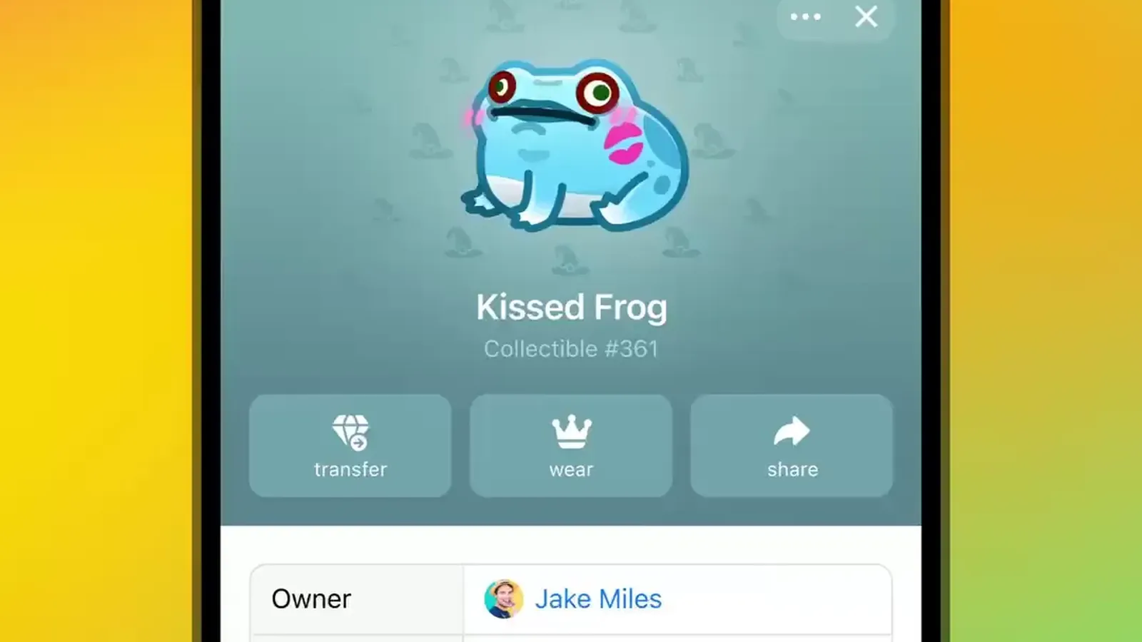 How to Share a Collectible Gift to Your Telegram Story