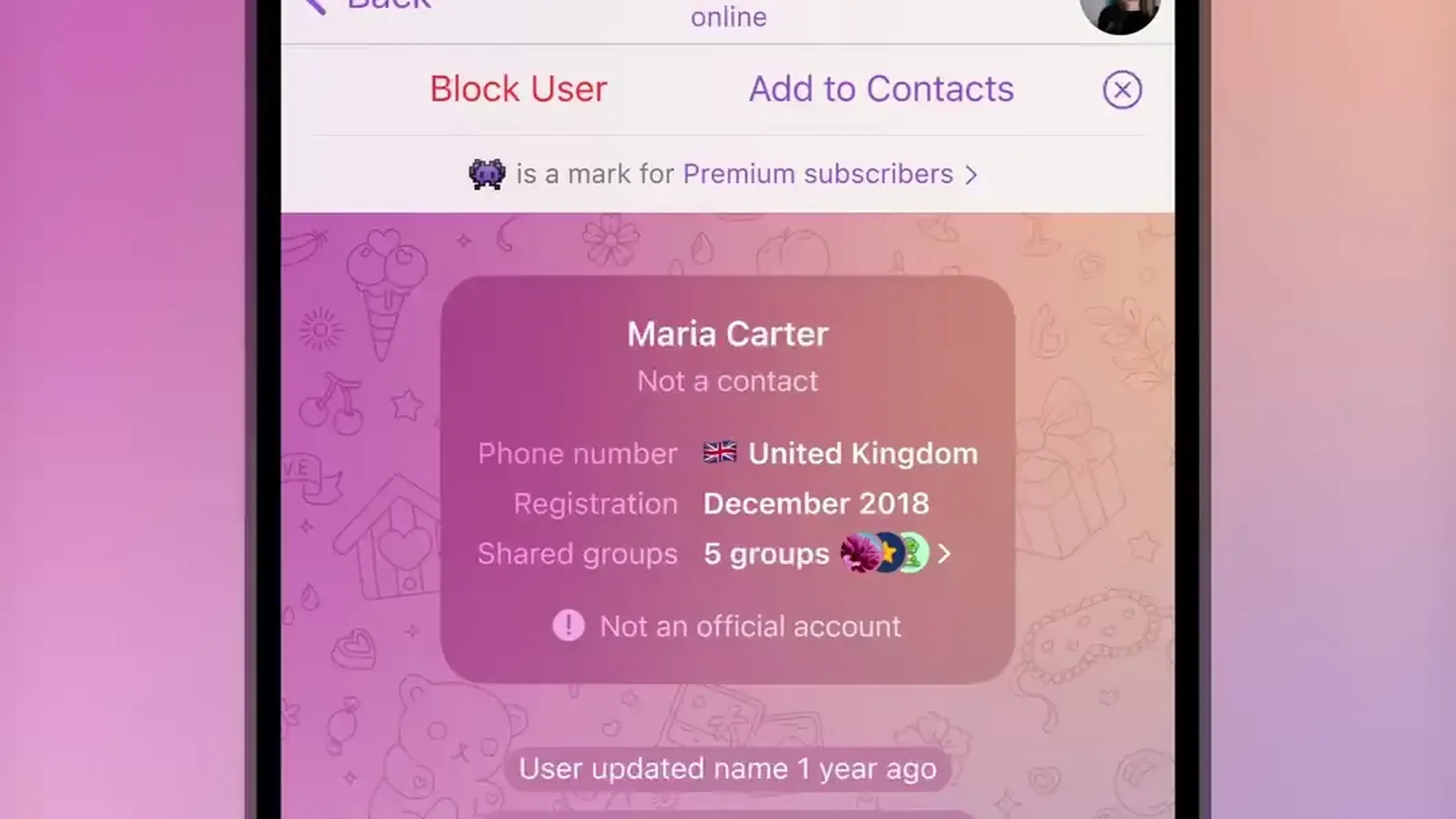 How to Check a Stranger's First Message on Telegram