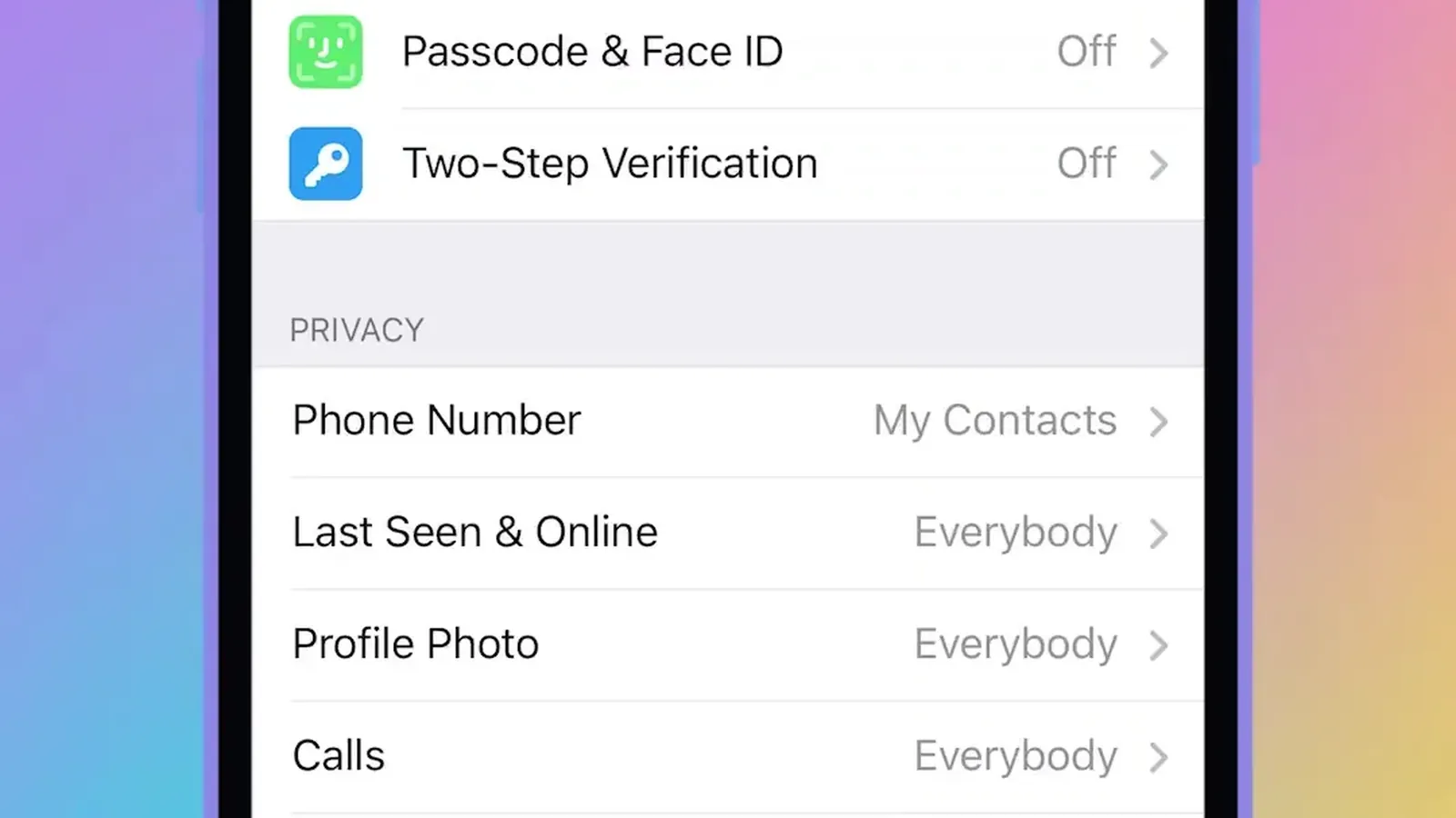 Telegram Cloud Password vs Passcode Lock