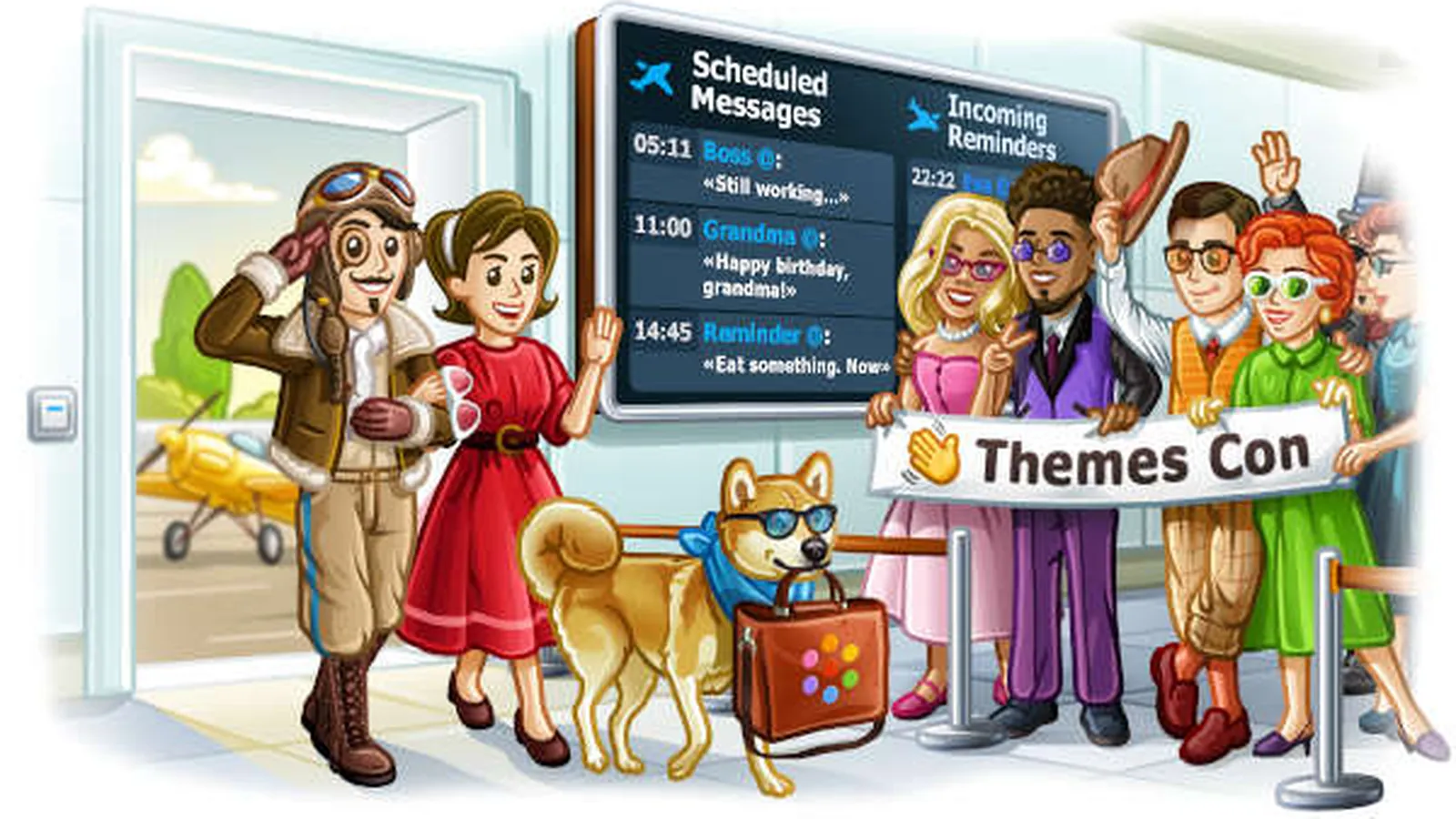 Scheduled Messages, Reminders, Custom Cloud Themes and More Privacy